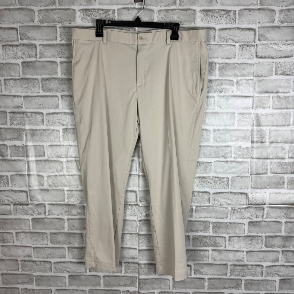 Nike Golf Tour Performance Dri Fit Mens Pants Size 34 Flat Front Tan